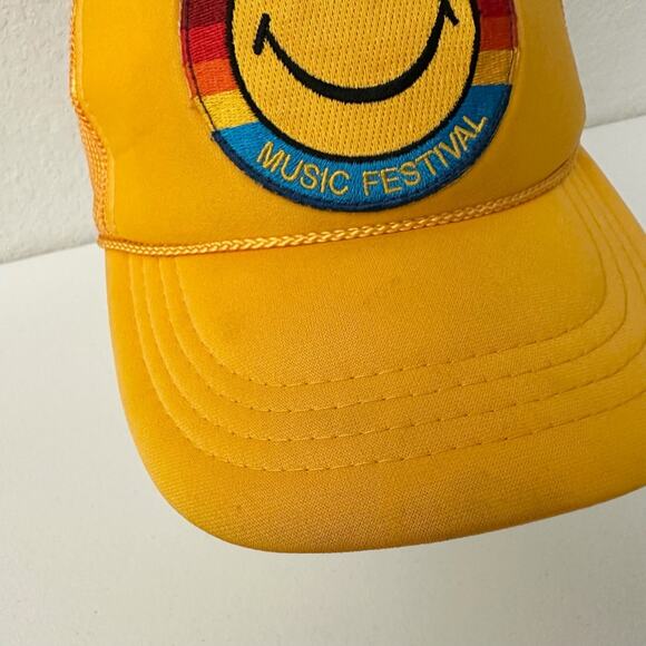 AVIATOR NATION Smiley Trucker Hat Austin City Limits Music Festival Rainbow Snap - Picture 4 of 11